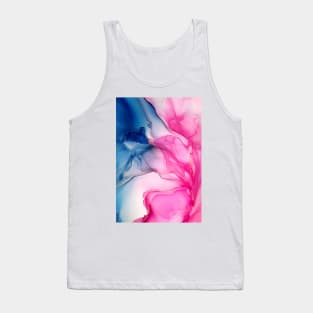 Pink Fused - Abstract Alcohol Ink Art Tank Top